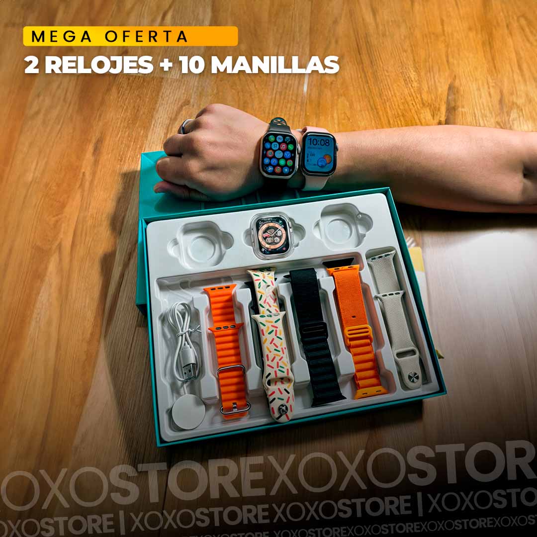 2 Relojes mas 10 manillas