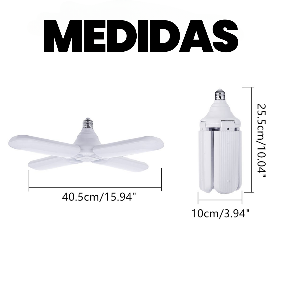 BOMBILLO LED 4 ASPAS 60W