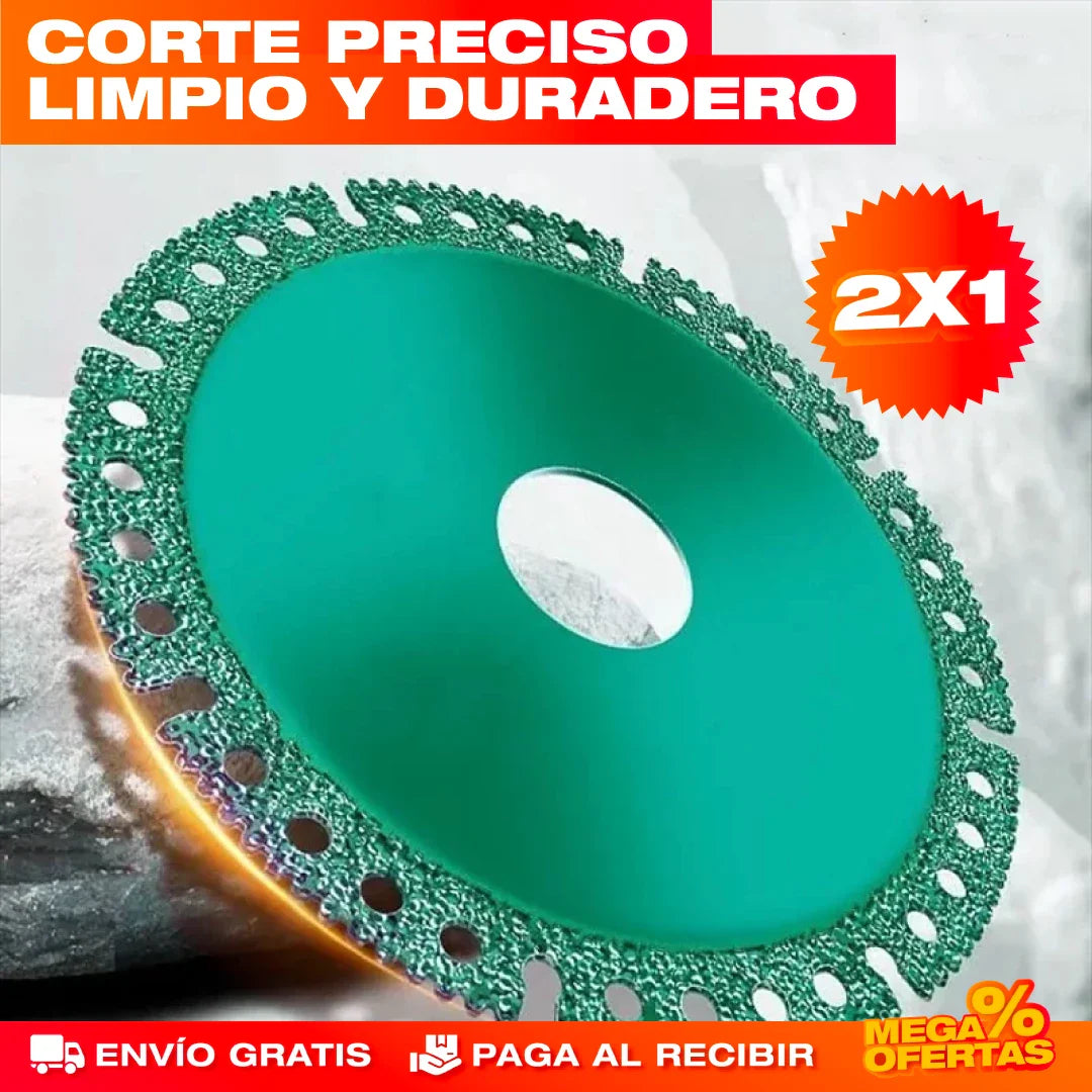 PROMO 2X1 DISCO DE CORTE DE DIAMANTE INDESTRUCTIBLE