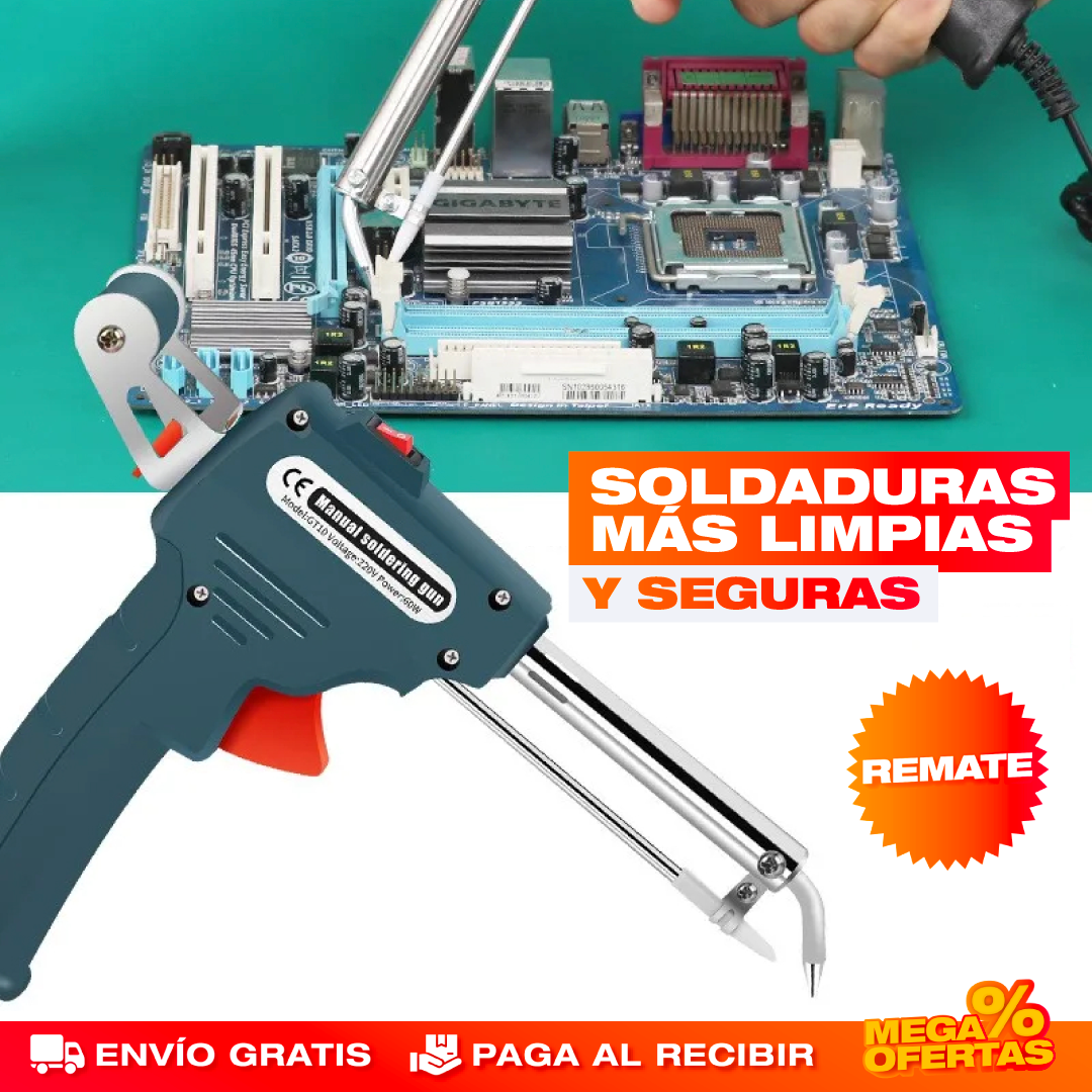 PISTOLA DE SOLDADURA DE ESTAÑO ELÉCTRICA