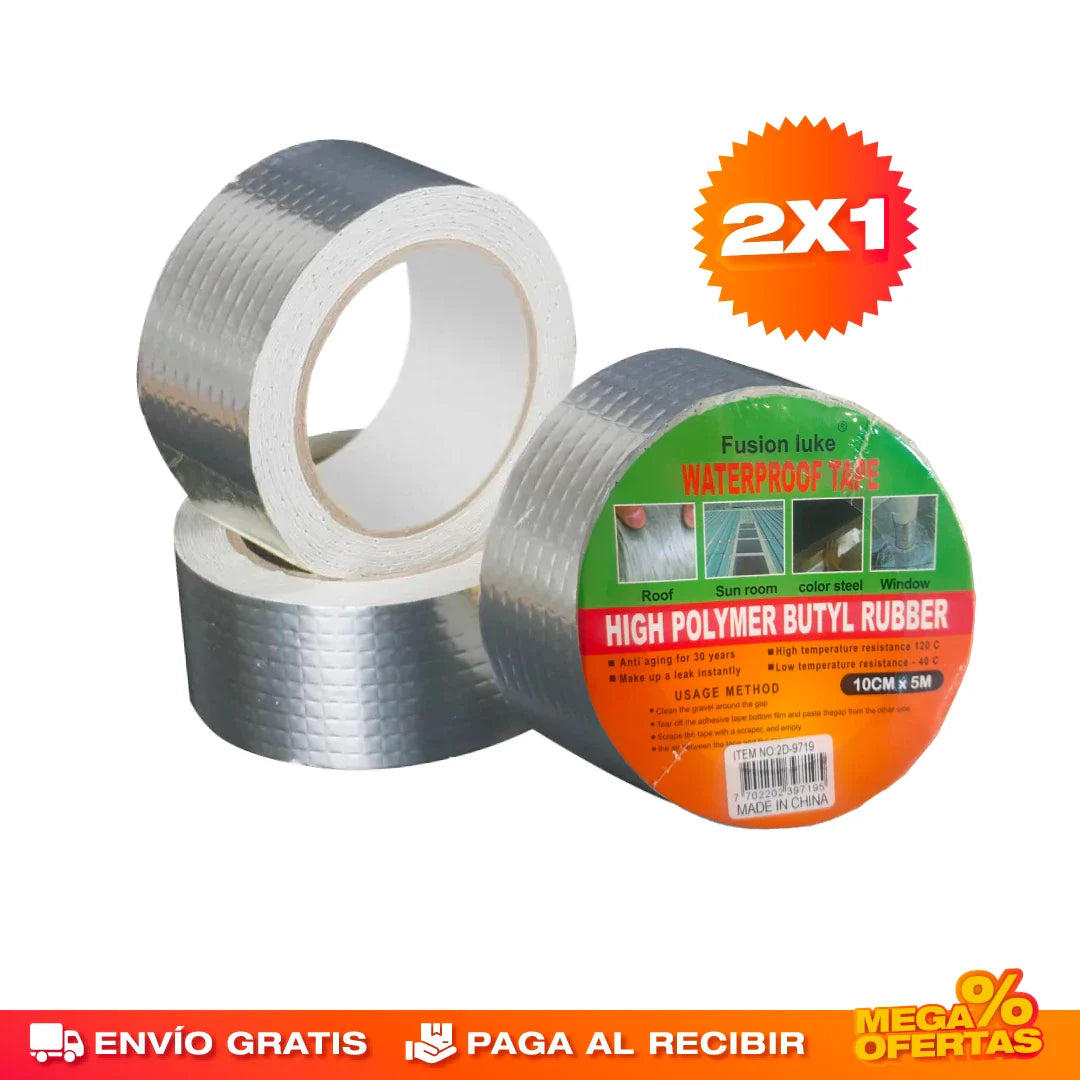 2x1 CINTA IMPERMEABLE REPARA FUGAS (DE 30 METROS CADA UNA)