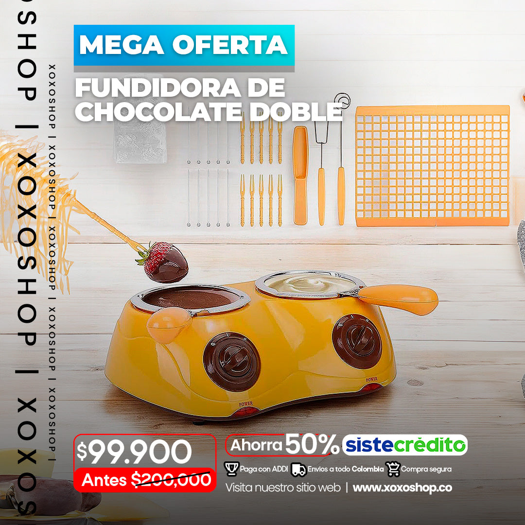 Fundidora de chocolate 2 puestos