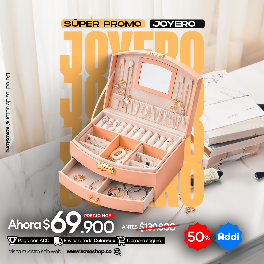 JOYERO DE LUJO 2 NIVELES