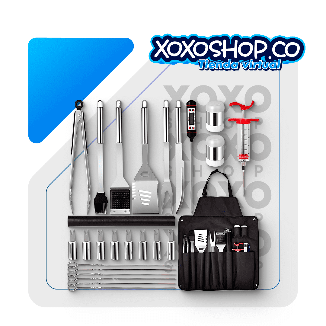 Kit de bbq de 27 piezas