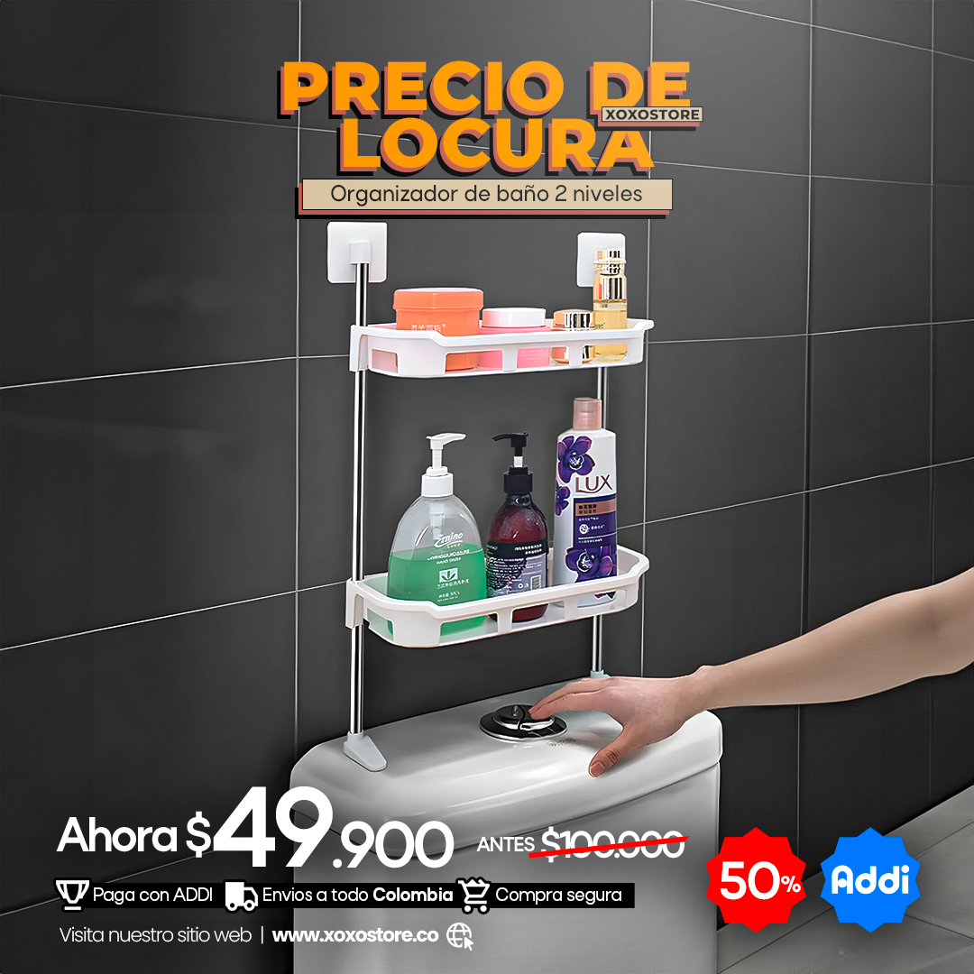 .ORGANIZADOR DE BAÑO 2 NIVELES