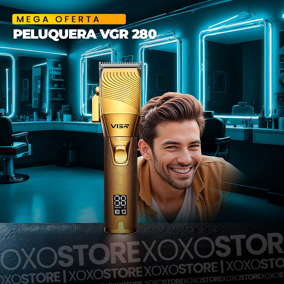 MAQUINA PELUQUERA VGR V-280 RECARGABLE GOLD LUXURY