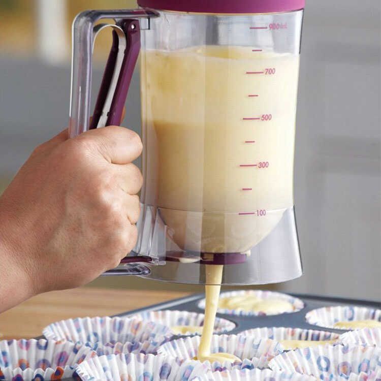 Dispensador manual para mezcla de panqueques