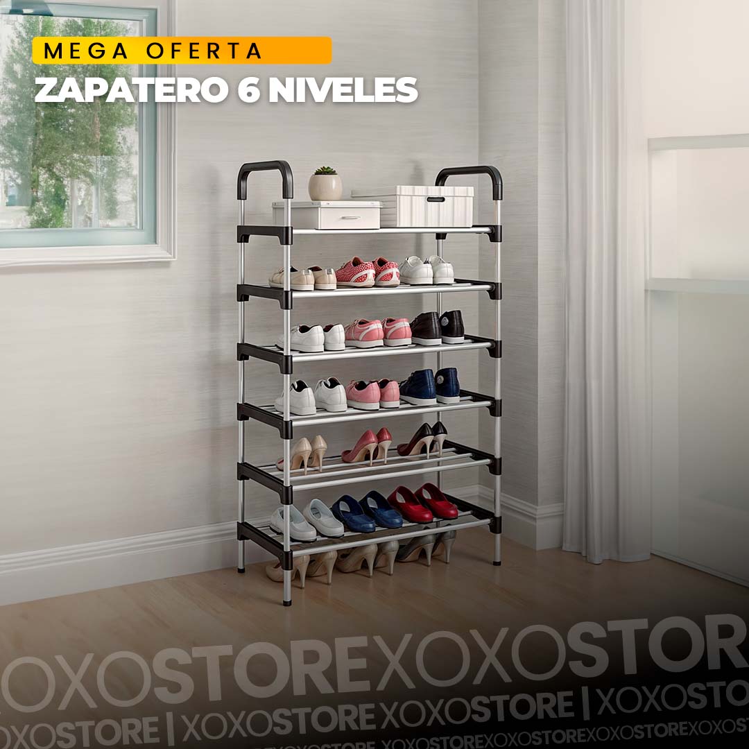 Zapatero de 6 niveles