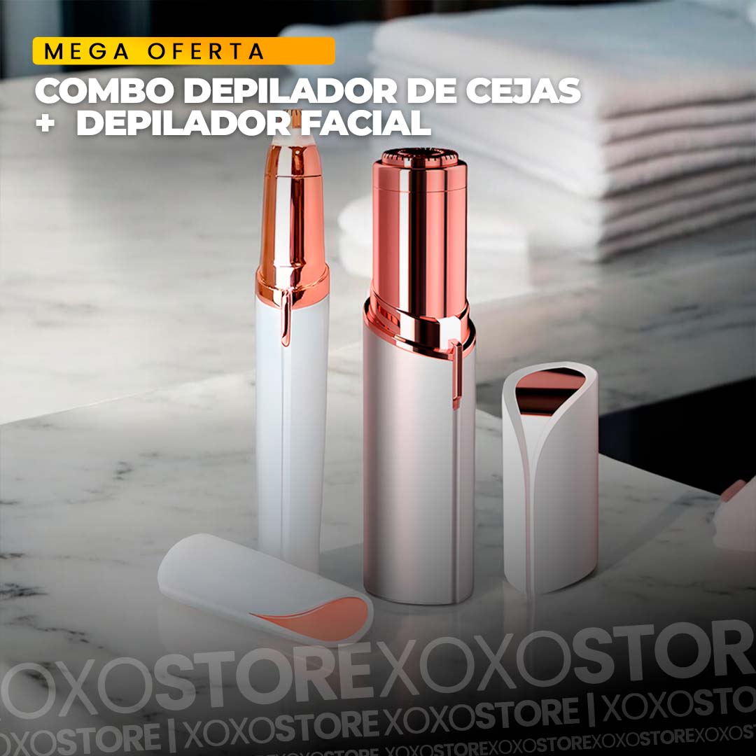 Combo depilador de cejas mas depilador facial