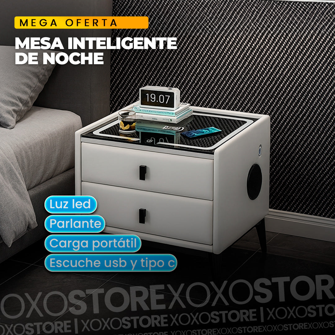 Mesa de noche de 2 niveles inteligente