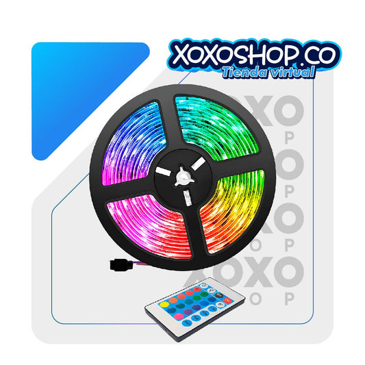 CINTA LED RGB DE 5 MTS + CONTROL INALAMBRICO