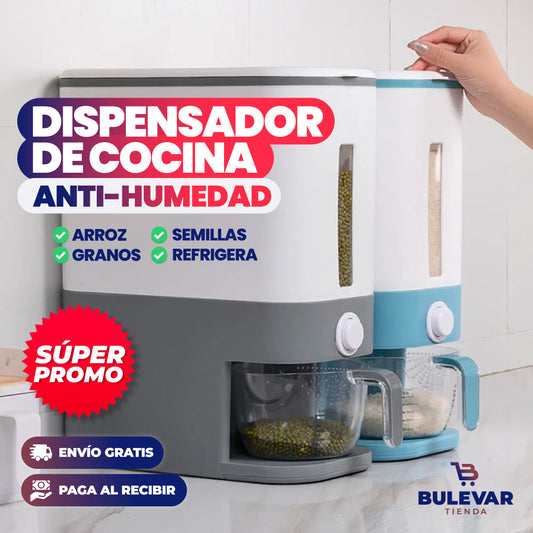 DISPENSADOR DE ARROZ PARA COCINA A PRUEBA DE HUMEDAD