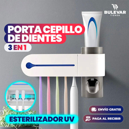 PORTA CEPILLO DE DIENTES ESTERILIZADOR UV