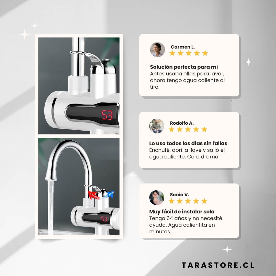 Calentador de Agua Todo en Uno Cocina Baño