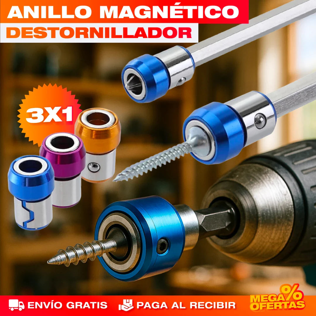 PROMO 3X1 ANILLO MAGNÉTICO DESTORNILLADOR