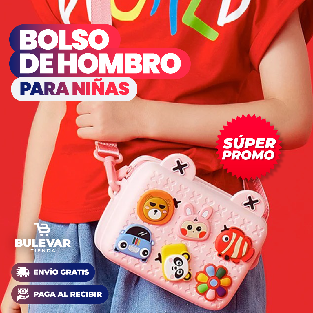 BOLSO DE HOMBRO 3D PARA NIÑAS