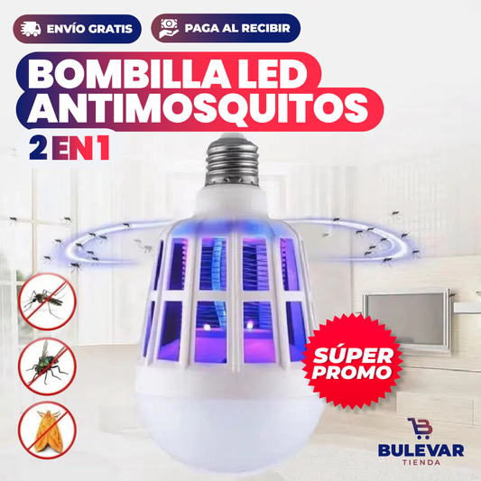 BOMBILLA LED ANTIMOSQUITO 2 EN 1