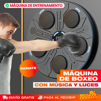 MÁQUINA DE ENTRENAMIENTO DE BOXEO CON MÚSICA