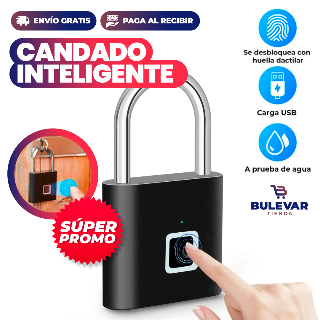 CANDADO INTELIGENTE DE HUELLA DIGITAL