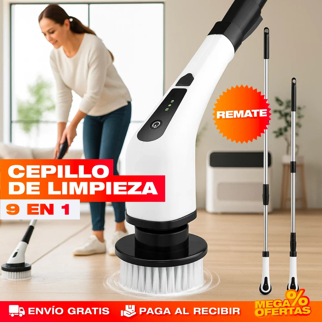 CEPILLO DE LIMPIEZA ELÉCTRICO 9 EN 1