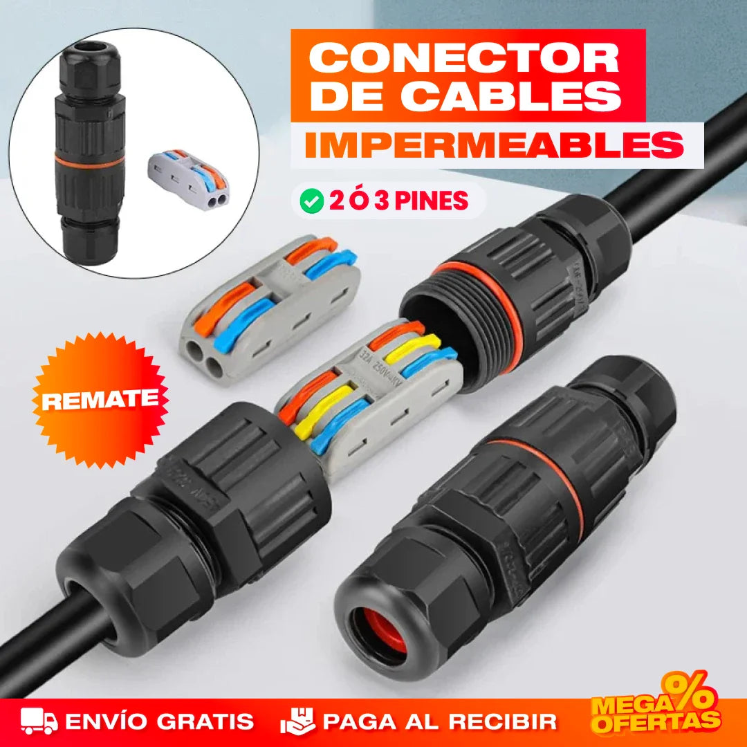 CONECTORES DE CABLES IMPERMEABLE IP68