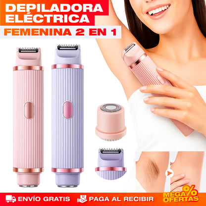 DEPILADORA ELÉCTRICA FEMENINA 2 EN 1