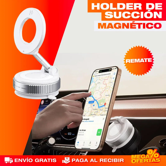 SOPORTE MAGNÉTICO PARA TELÉFONO CON SUCCIÓN