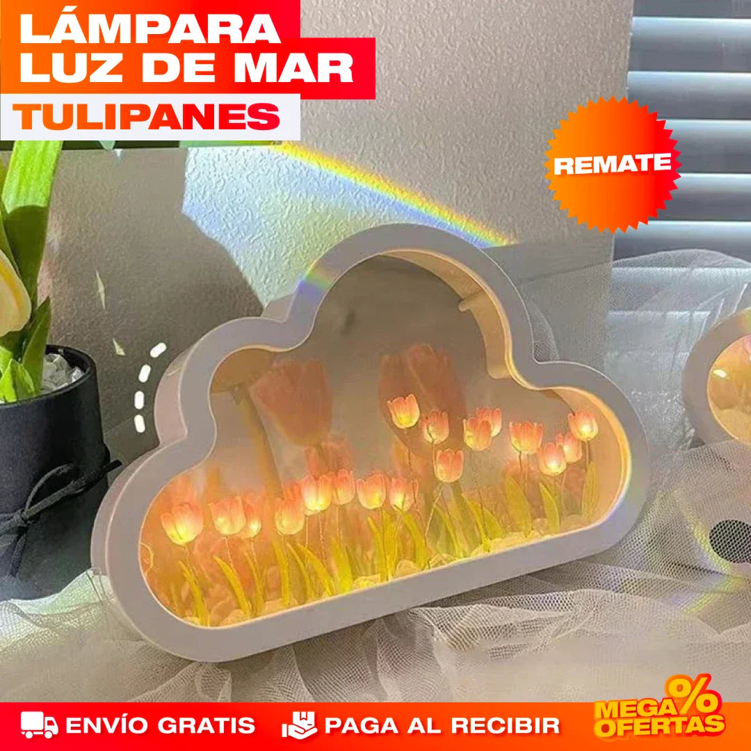 LÁMPARA LUZ DE MAR DE TULIPANES