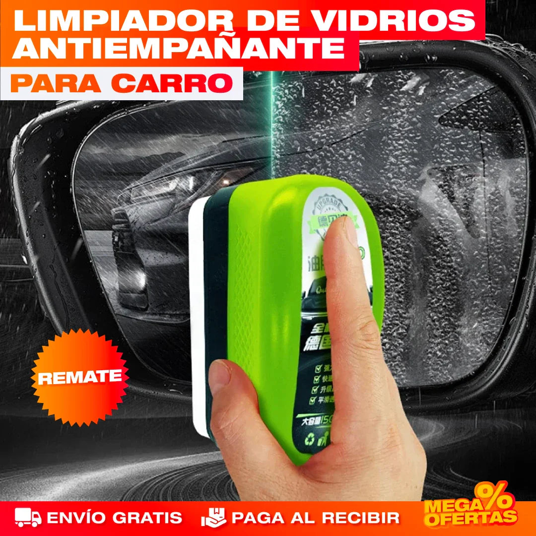 LIMPIADOR DE VIDRIOS PARA CARRO ANTIEMPAÑANTE