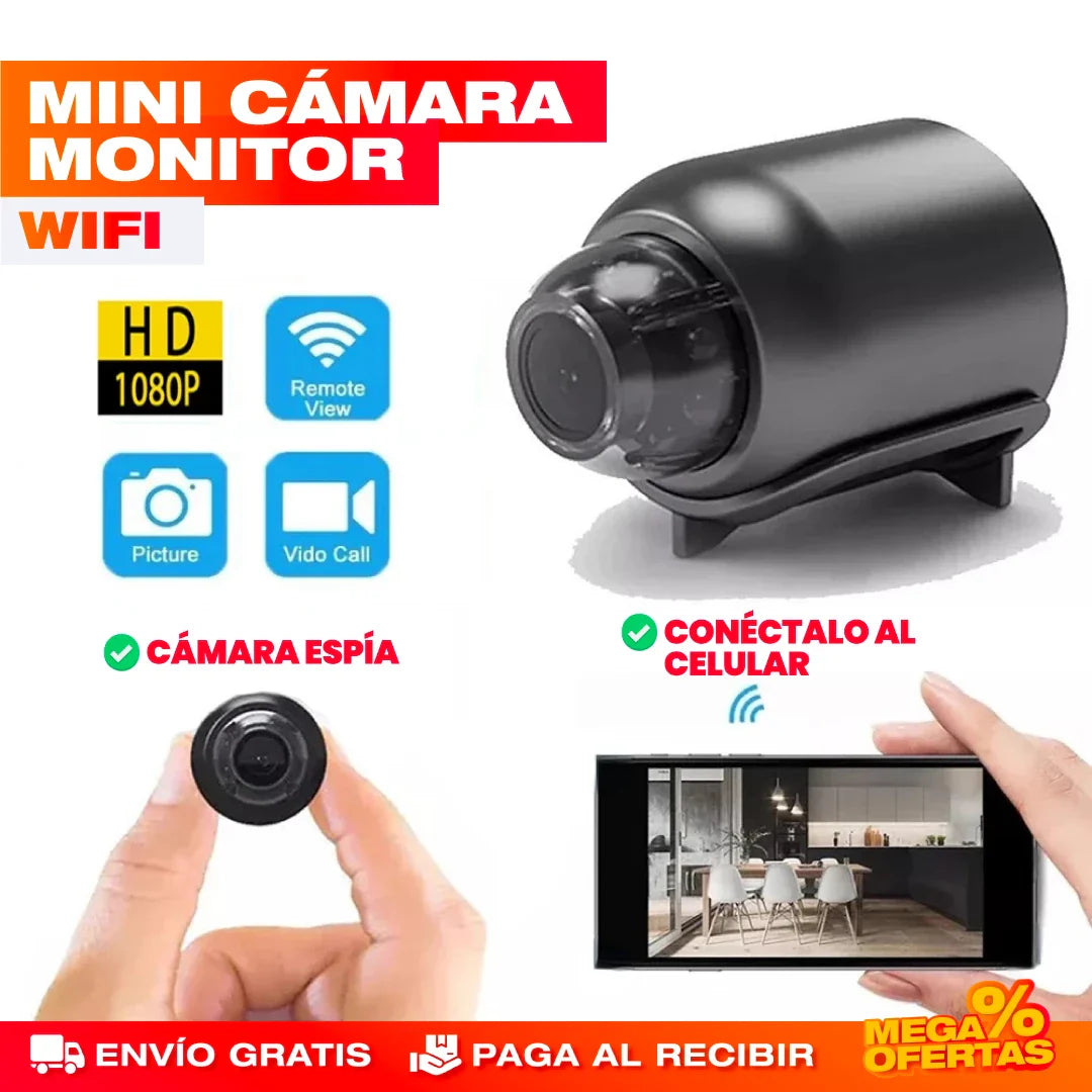 MINI CÁMARA DE SEGURIDAD WIFI