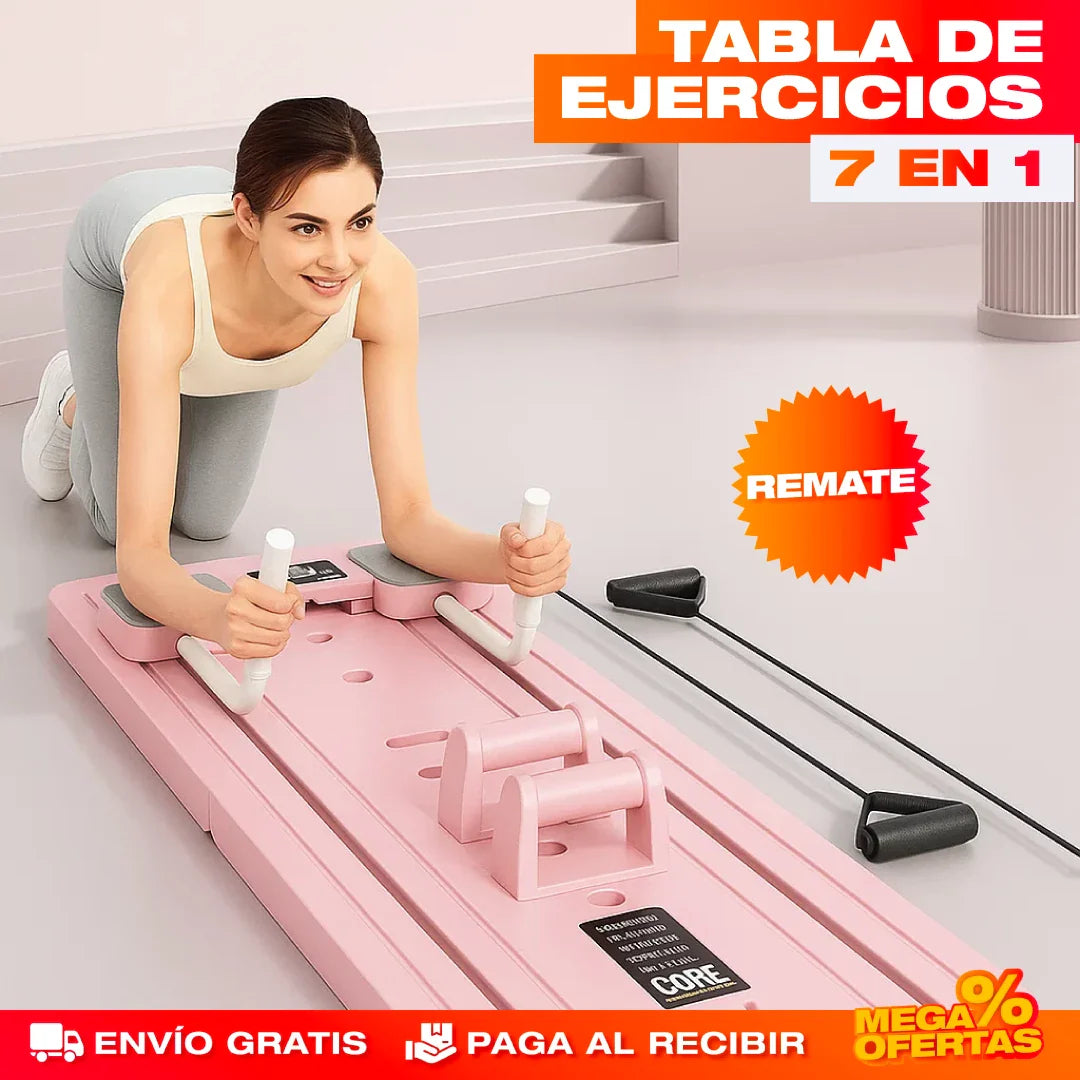 TABLA DE EJERCICIOS PLEGABLE 7 EN 1