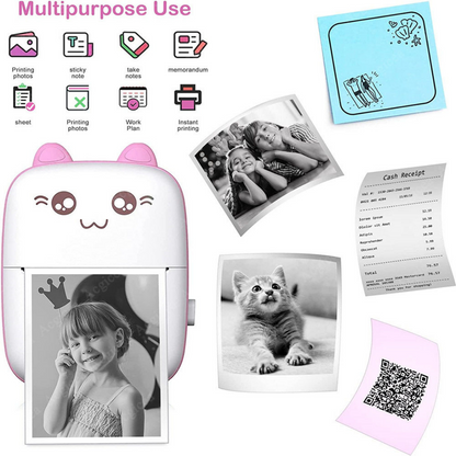 MINI IMPRESORA TÉRMICA PORTÁTIL BLUETOOTH GATITO