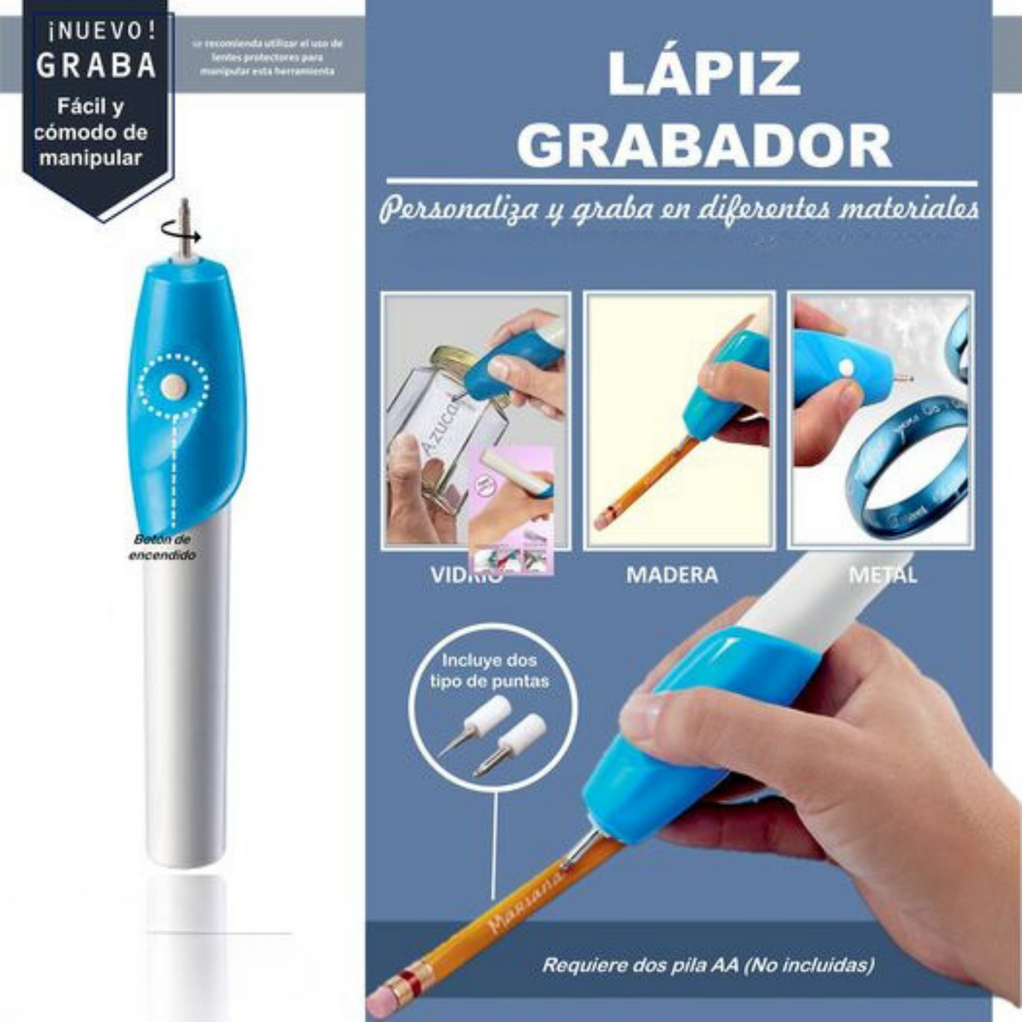 MINI PLUMA DE GRABADO ELÉCTRICO