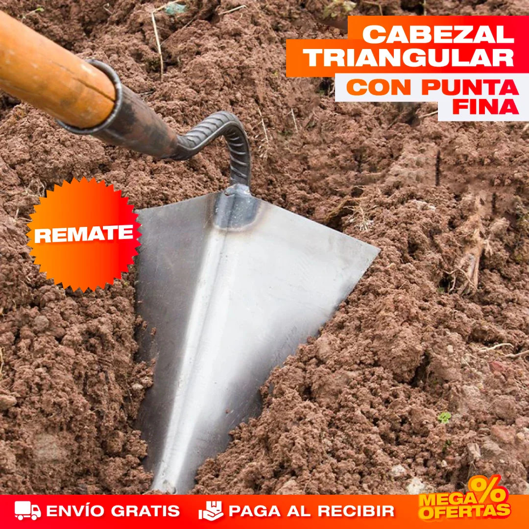AZADA TRIANGULAR DE JARDINERÍA
