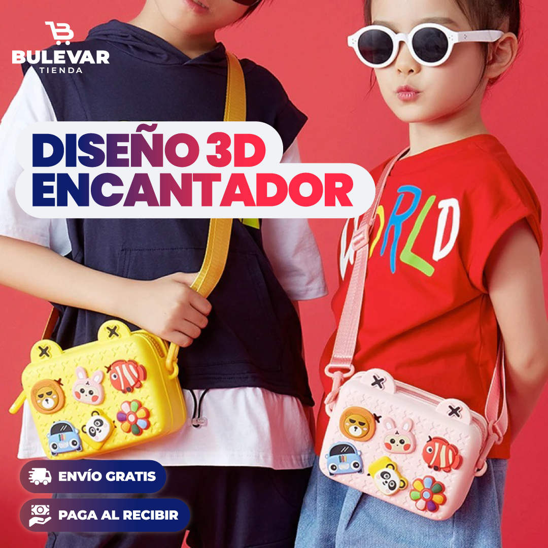 BOLSO DE HOMBRO 3D PARA NIÑAS