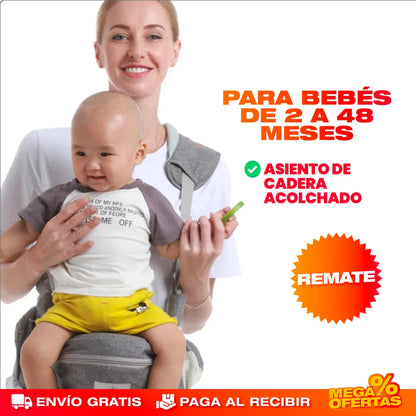 PORTABEBÉS CARGADOR CANGURO ERGONÓMICO