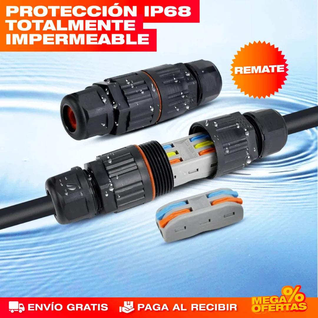 CONECTORES DE CABLES IMPERMEABLE IP68