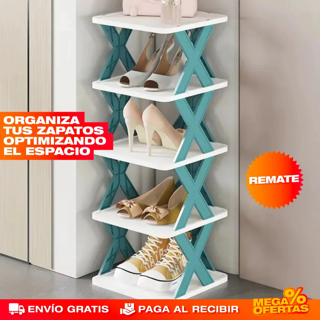 ZapateX - ESTANTERÍA DE ZAPATOS APILABLE EN "X" DE 5 NIVELES