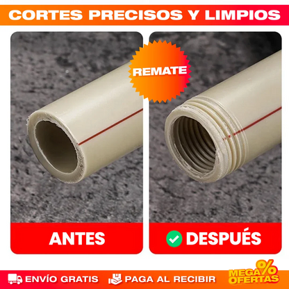 SET X2 GUÍA DE ROSCADO TUBERÍA PVC