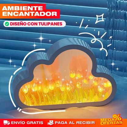 LÁMPARA LUZ DE MAR DE TULIPANES