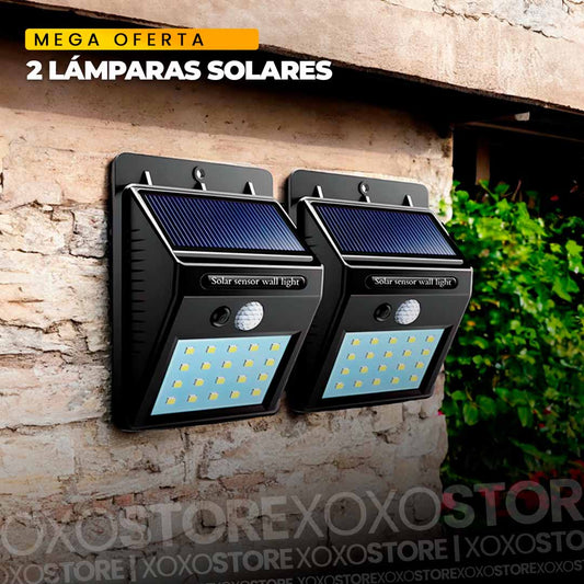 2x1 pague 1 lampara y llevas 2 lamparas solares
