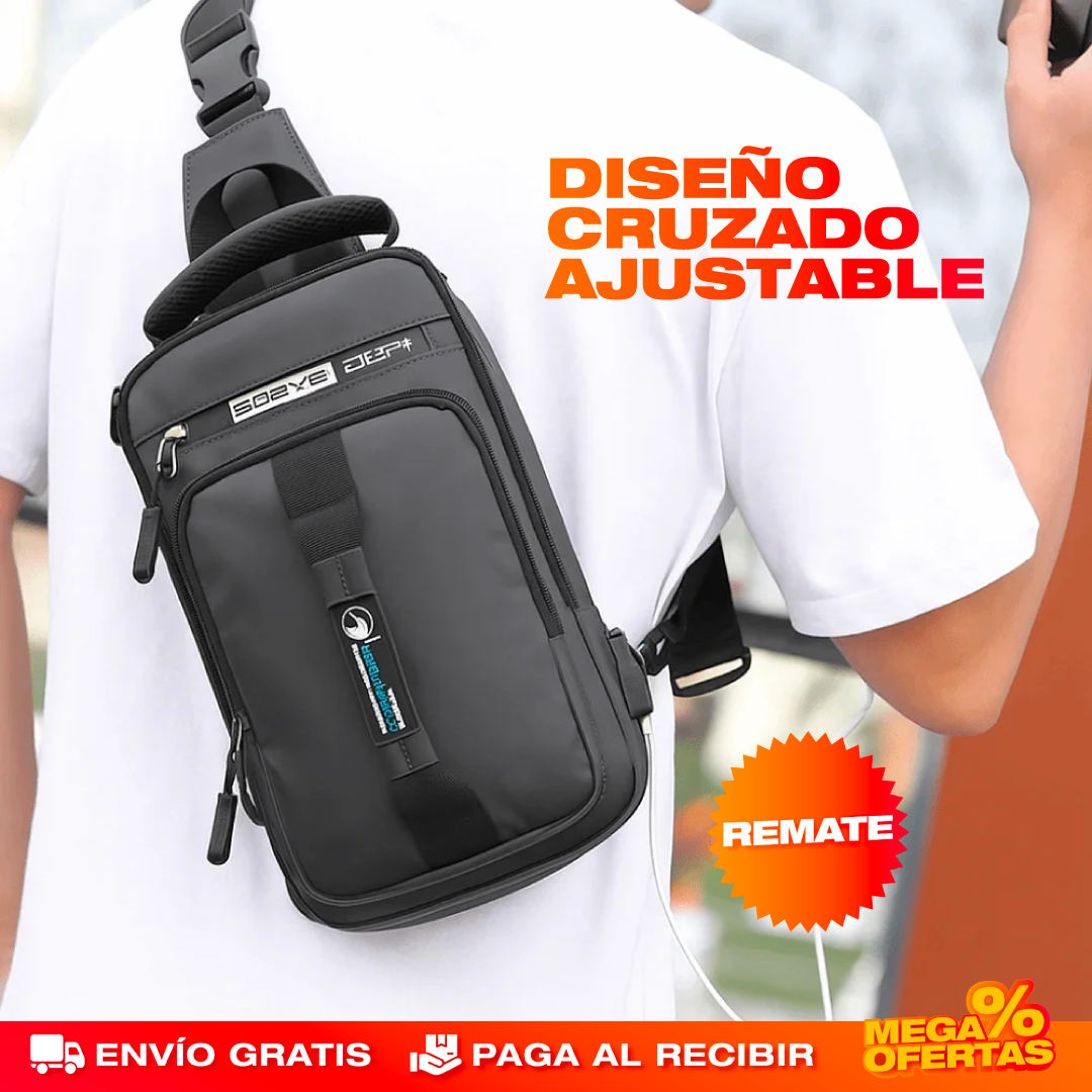 BOLSO CRUZADO CON PUERTO USB