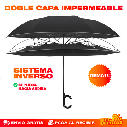 SOMBRILLA PARAGUAS INVERSA ANTIVIENTO