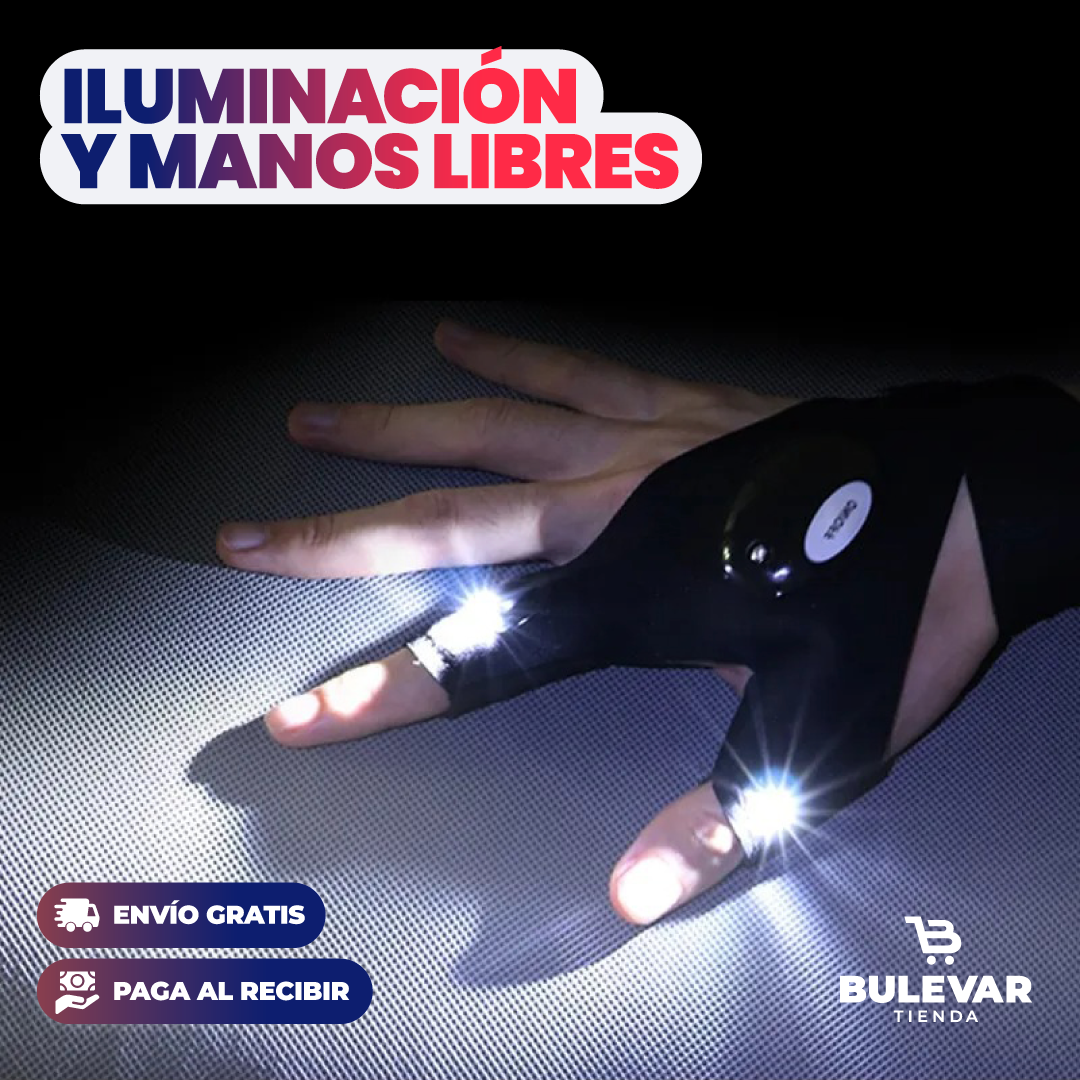 GUANTE CON LINTERNA LED