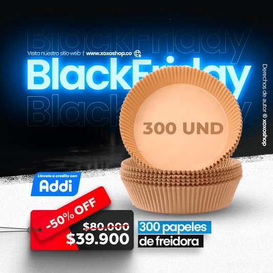 300 papeles de freidora