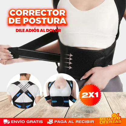 PROMO 2X1 CORRECTOR DE POSTURA AJUSTABLE