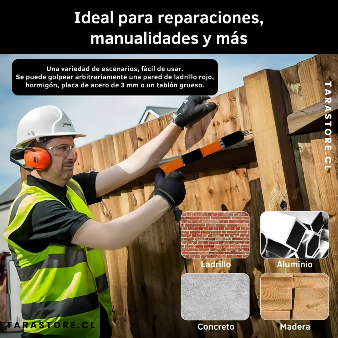 Clavadora Manual Multiuso Incluye 100 Clavos de Regalo