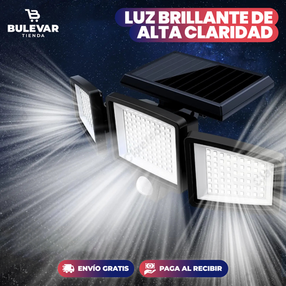 LUZ SOLAR LED DE PARED PARA EXTERIORES