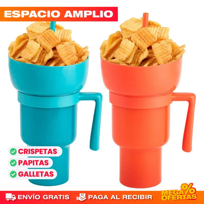 PROMO 2X1 TAZÓN PARA SNACKS Y BEBIDA CINE EN CASA