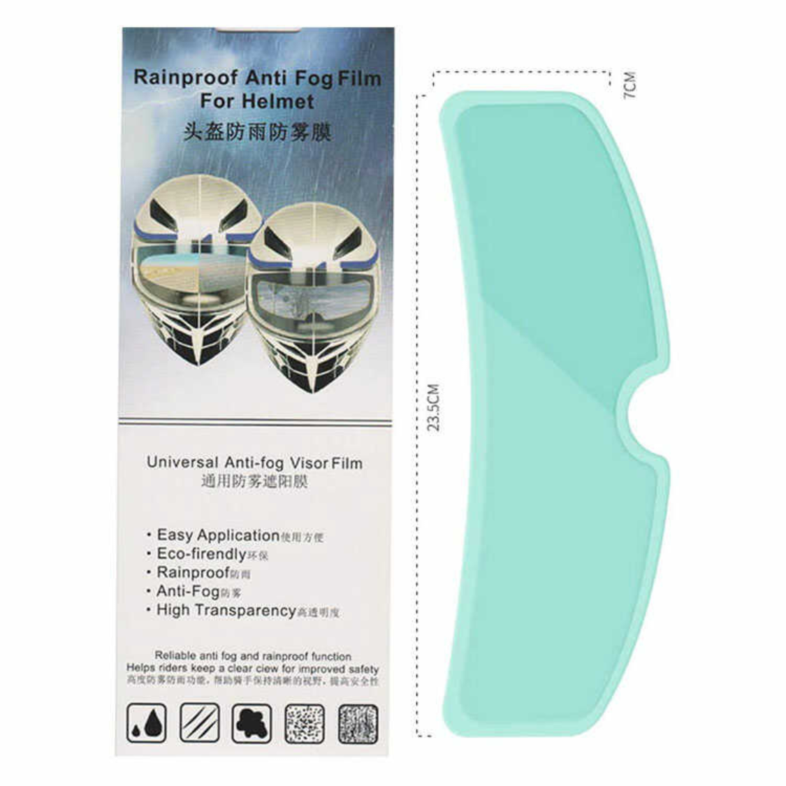 2X1 PELÍCULA ANTI-LLUVIA PARA CASCOS